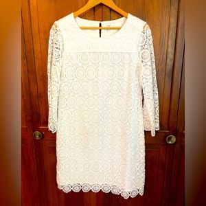 White Crown and Ivy white lace dress